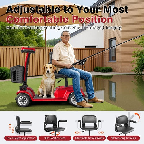 Unificare Lucas Pro keturratis paspirtukas, 180 W variklis, 24 V12Ah