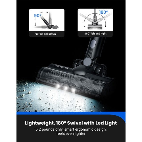 Proscenic P11 plaunantis belaidis dulkių siurblys 35 kPa