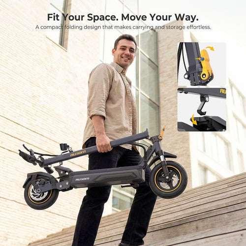 Ausom K20 Pro“ elektrinis paspirtukas, 1000 W variklis, 48 V 18 Ah