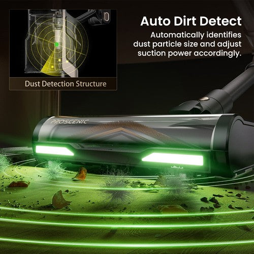 Proscenic P20 OnePass belaidis dulkių siurblys 70000Pa