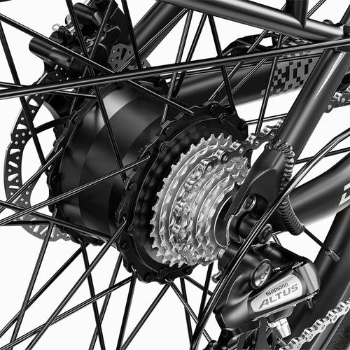 Cysum Speedy elektrinis dviratis, 500 W variklis, 48V14Ah