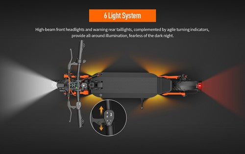 Joyor S8-S-Z elektrinis paspirtukas su posūkio signalu 600W*2