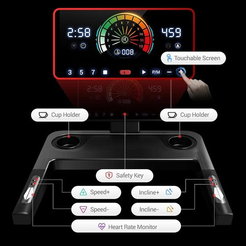 ROBORE L20 bėgimo takelis 14km/h greitis, 180kg maks.