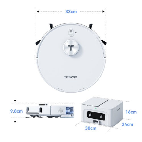 Tesvor S8 Max robotas dulkių siurblys 8000 Pa