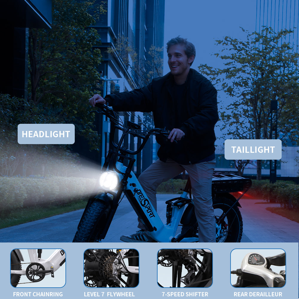 Oneport OT08 Pro Visos Pakabos Elektrinis Dviratis 18Ah 2x