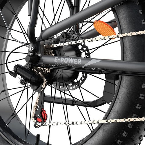 FENGQS H6PRO elektrinis dviratis 1000W * 2 variklis 52V 17,5Ah