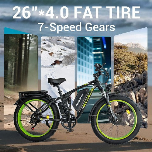 Orlms V3“ elektrinis dviratis, 1000W * 2 variklis, 52 V 25 Ah