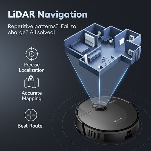 Ultenic D10 robotas dulkių siurblys LiDAR greitasis žemėlapis 4000 Pa
