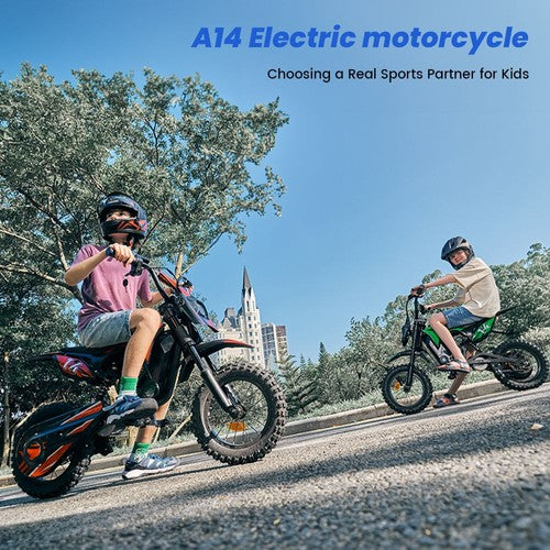 A14 vaikiškas elektrinis motociklas, 500 W variklis